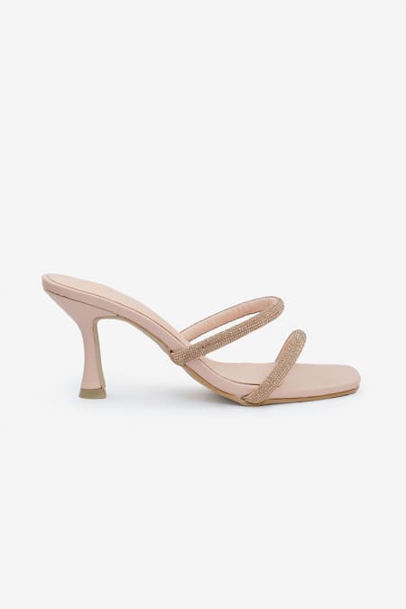 Nurin Strap Heels - Nude Pink