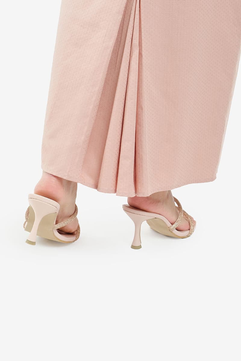 Nurin Strap Heels - Nude Pink - Image 4