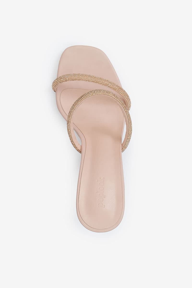 Nurin Strap Heels - Nude Pink - Image 7