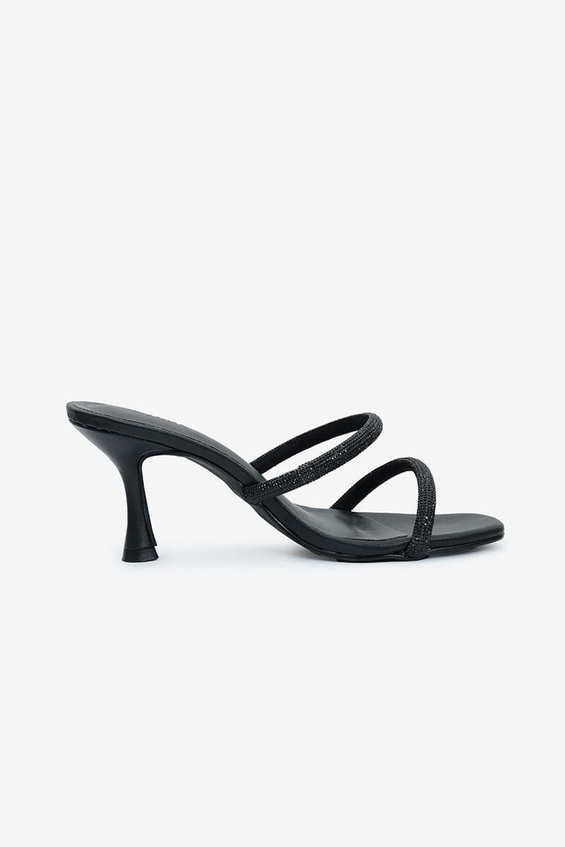 Nurin Strap Heels - Black - Image 1