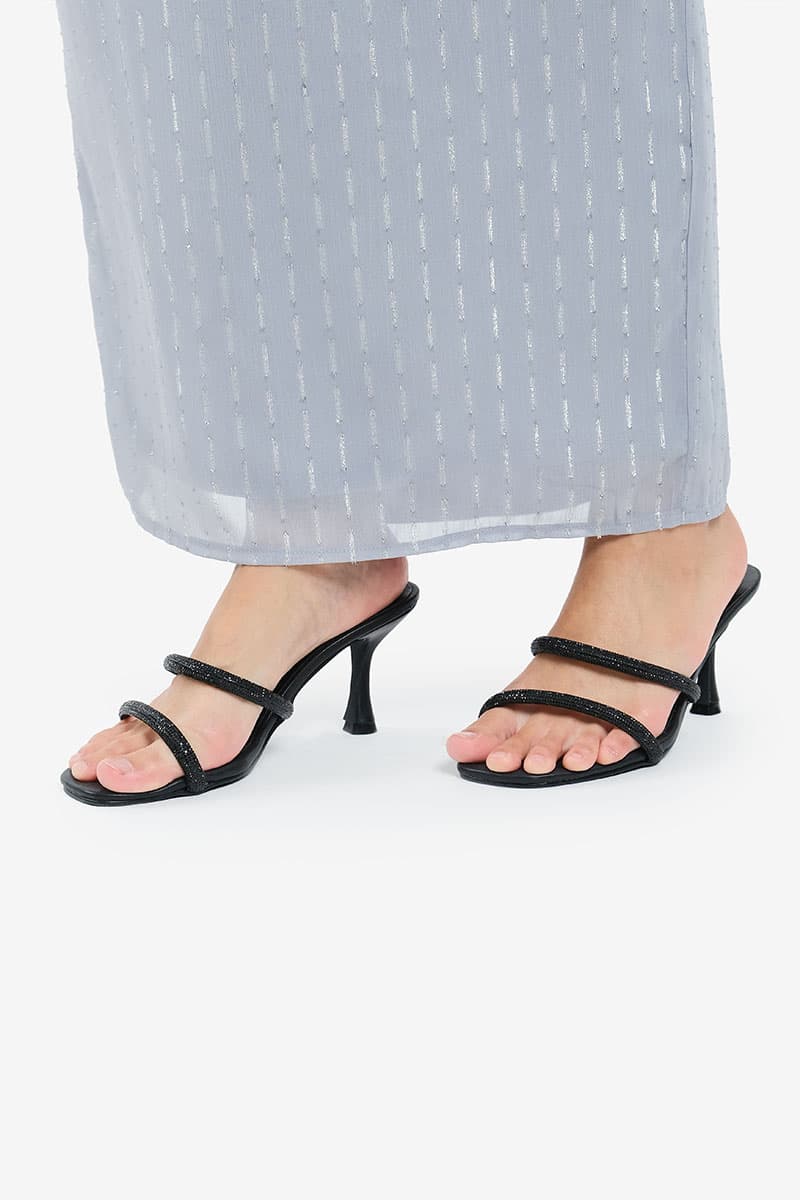 Nurin Strap Heels - Black - Image 2