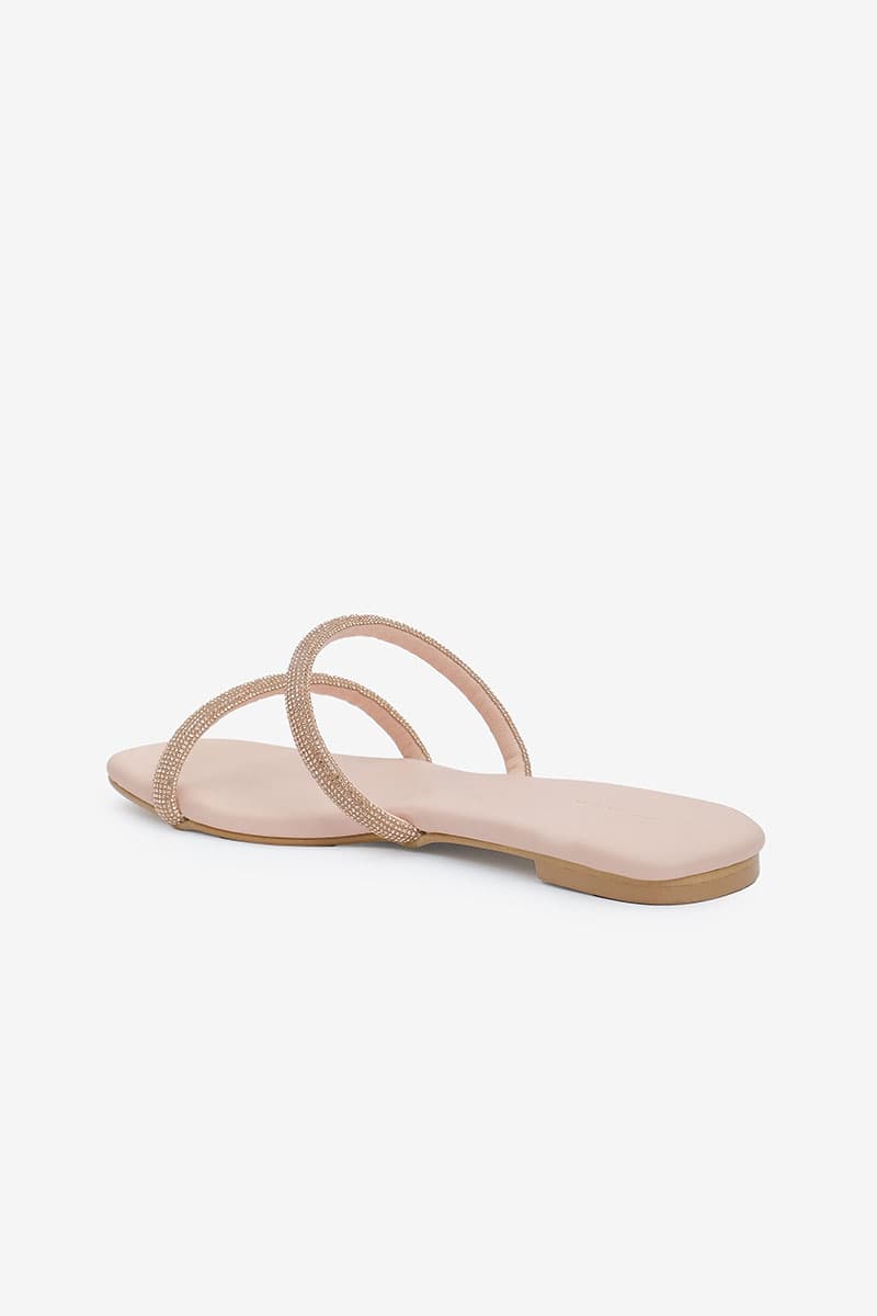 Izzati Slip-On Flat - Nude Pink - Image 6