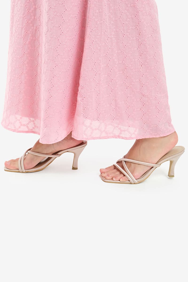 Nazra Strap Heels - Taupe - Image 3