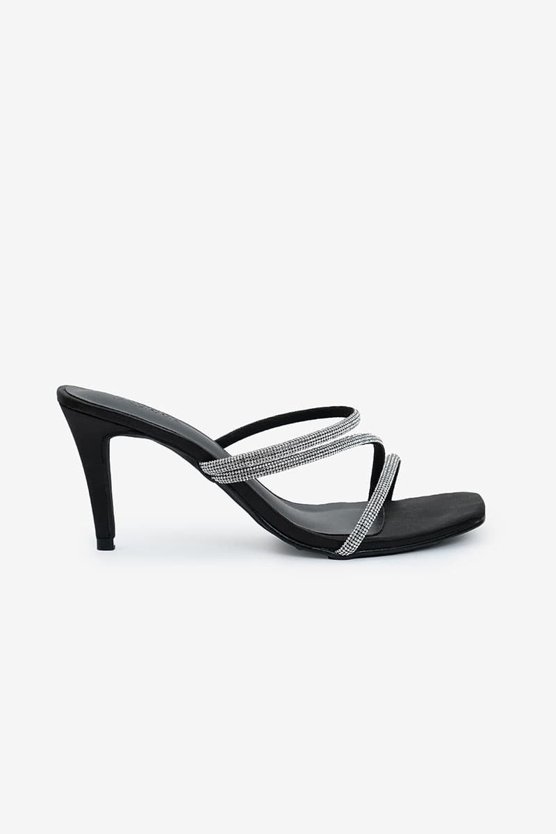 Munah Strap Heels - Black - Image 1