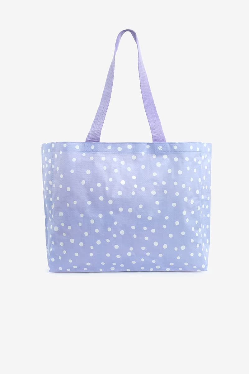 Roomy Big Tote - Lilac Polka - Image 4