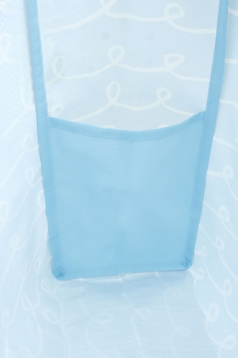 Roomy Big Tote - Blue Squiggle - Image 6