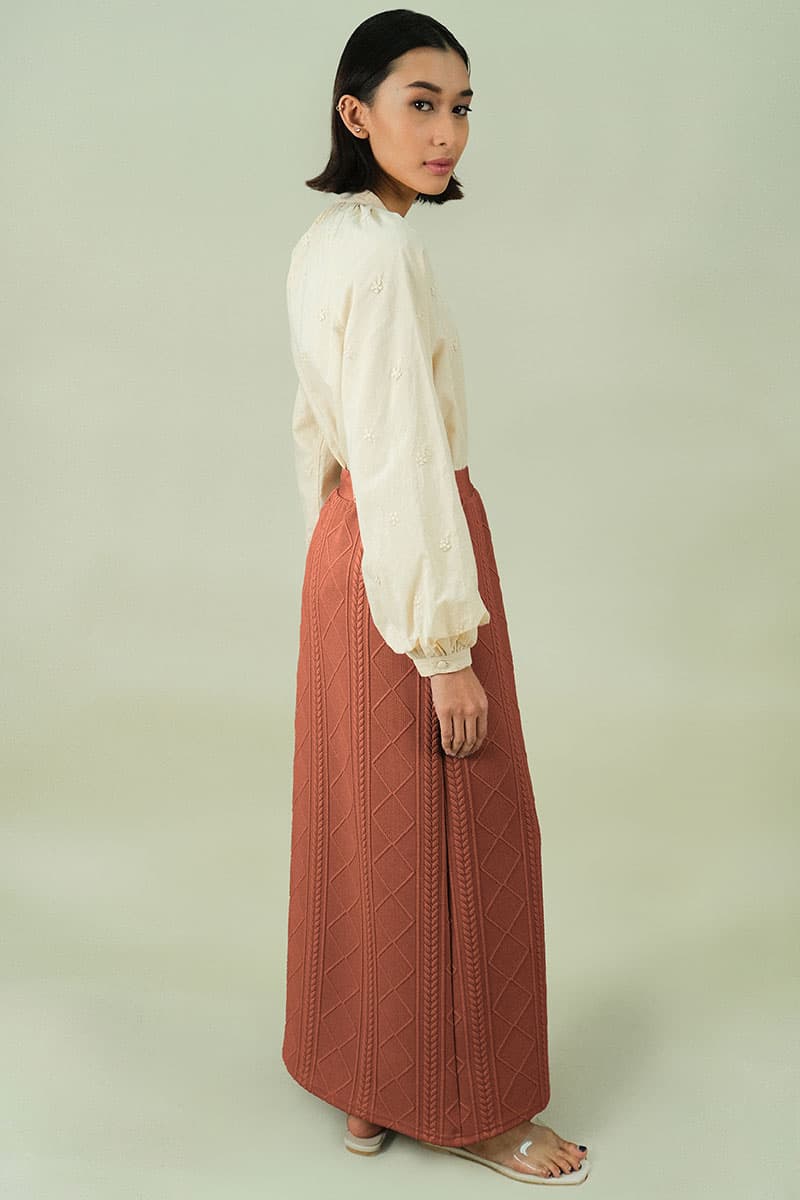 Keiry Pencil Skirt - Chocolate - Image 3