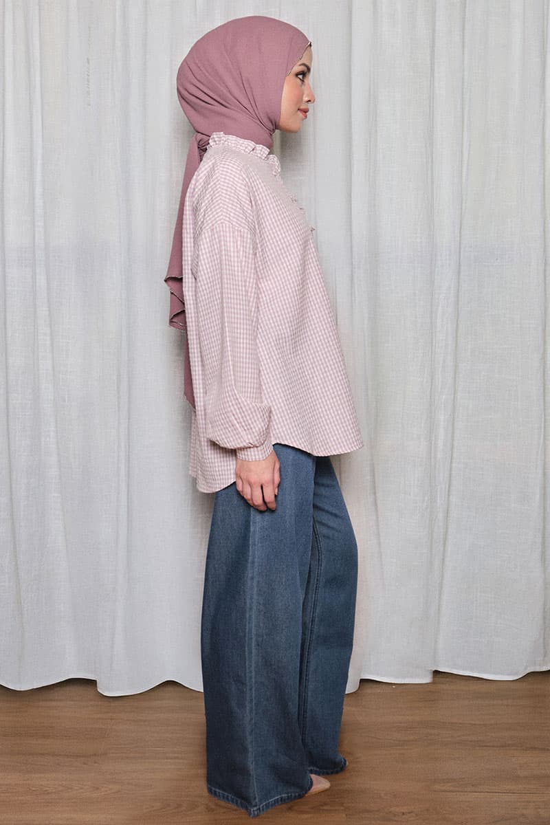 COTTON Naveya Wide Legged Pants - Denim Wash - Image 3