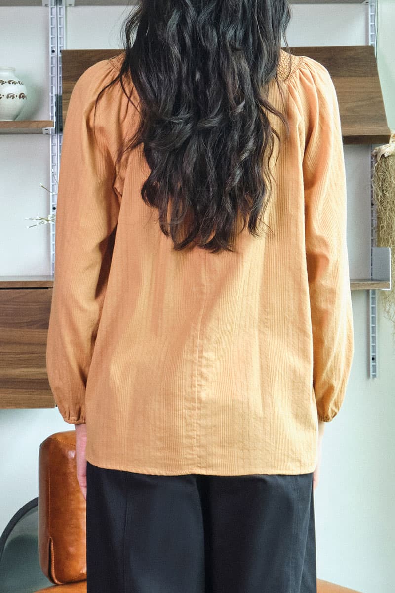 Kardyn Flared Blouse - Taffy Brown - Image 4