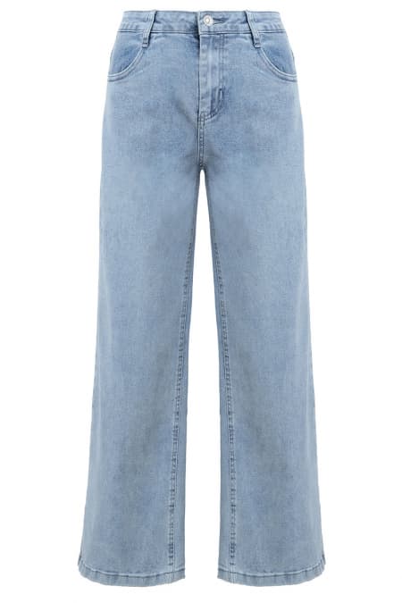 COTTON Gittel Straight Cut Jeans - Light Wash