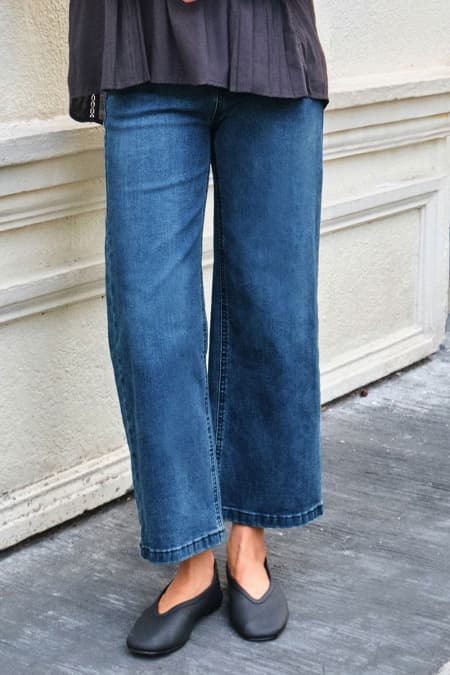 COTTON Gittel Straight Cut Jeans - Medium Wash