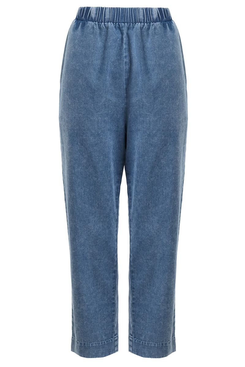 COTTON Hemera Mom Jeans - Acid Wash - Image 2