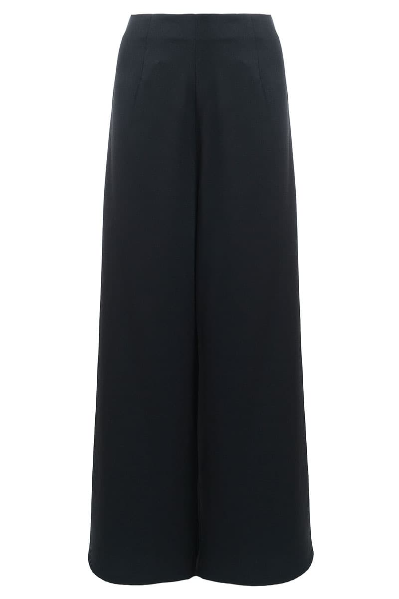 Manveer Wide Legged Pants - Black - Image 2