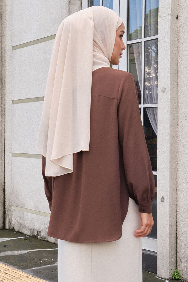 Giulianna Front Button Shirt - Pinecone - Image 4