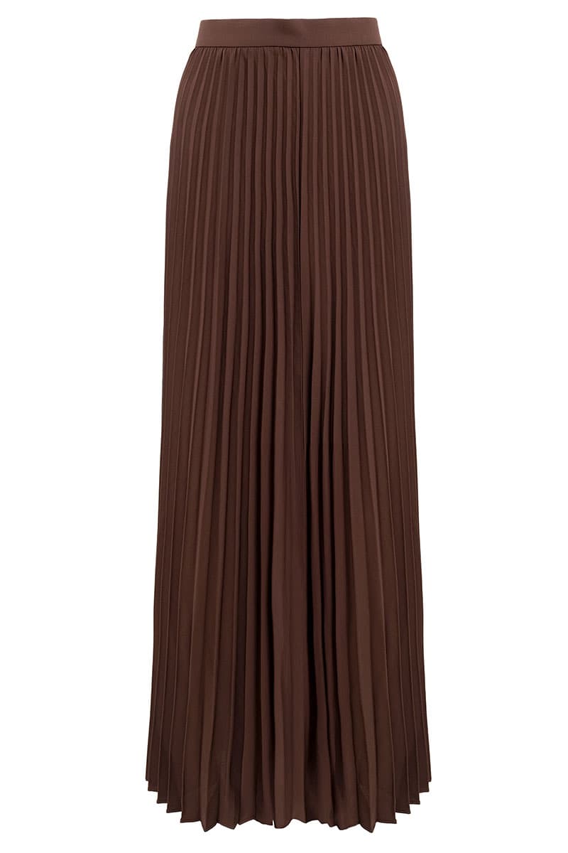 Haunani Pleated Maxi Skirt - Pinecone - Image 2