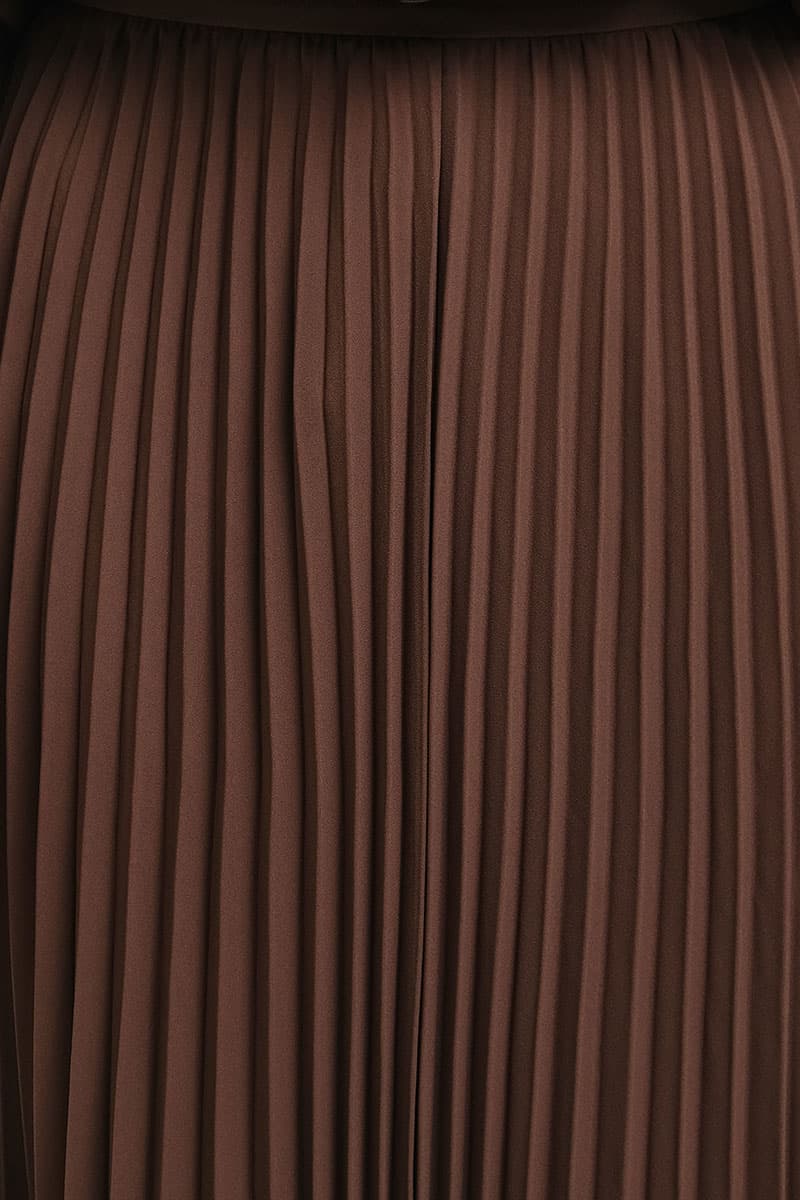 Haunani Pleated Maxi Skirt - Pinecone - Image 5