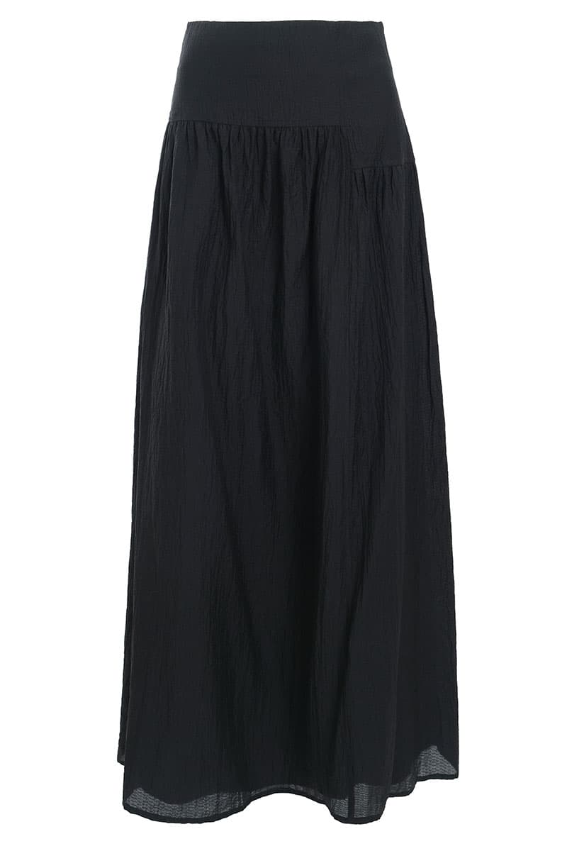 Venita A-line Skirt - Black - Image 2
