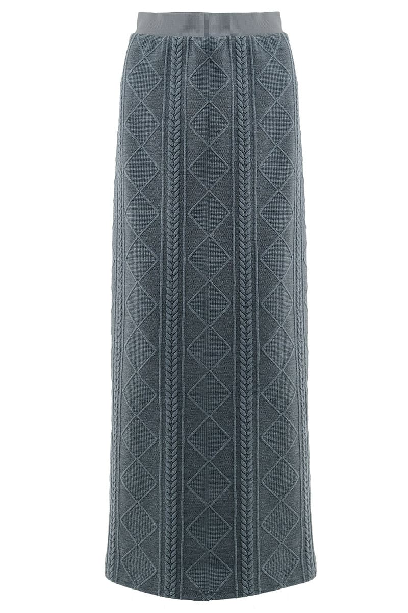 Keiry Pencil Skirt - Dark Heather Grey - Image 2