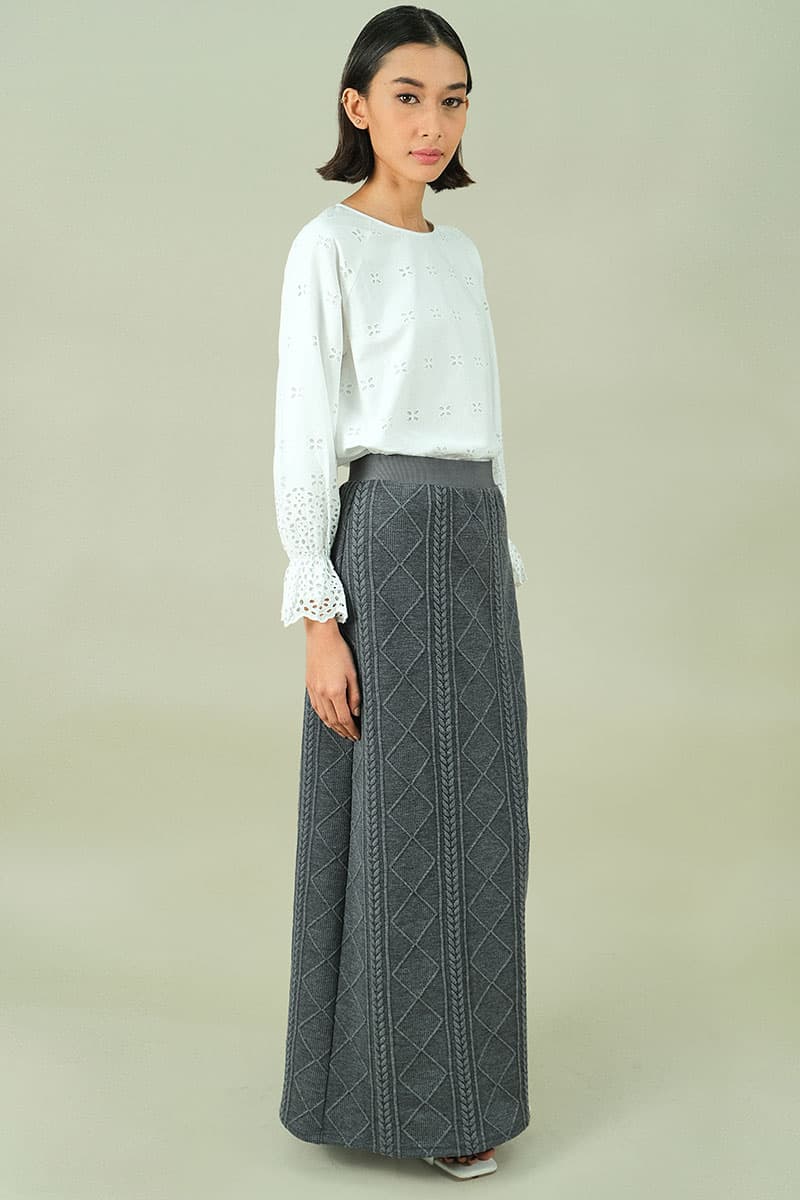 Keiry Pencil Skirt - Dark Heather Grey - Image 3