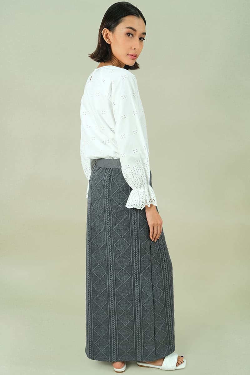 Keiry Pencil Skirt - Dark Heather Grey - Image 4