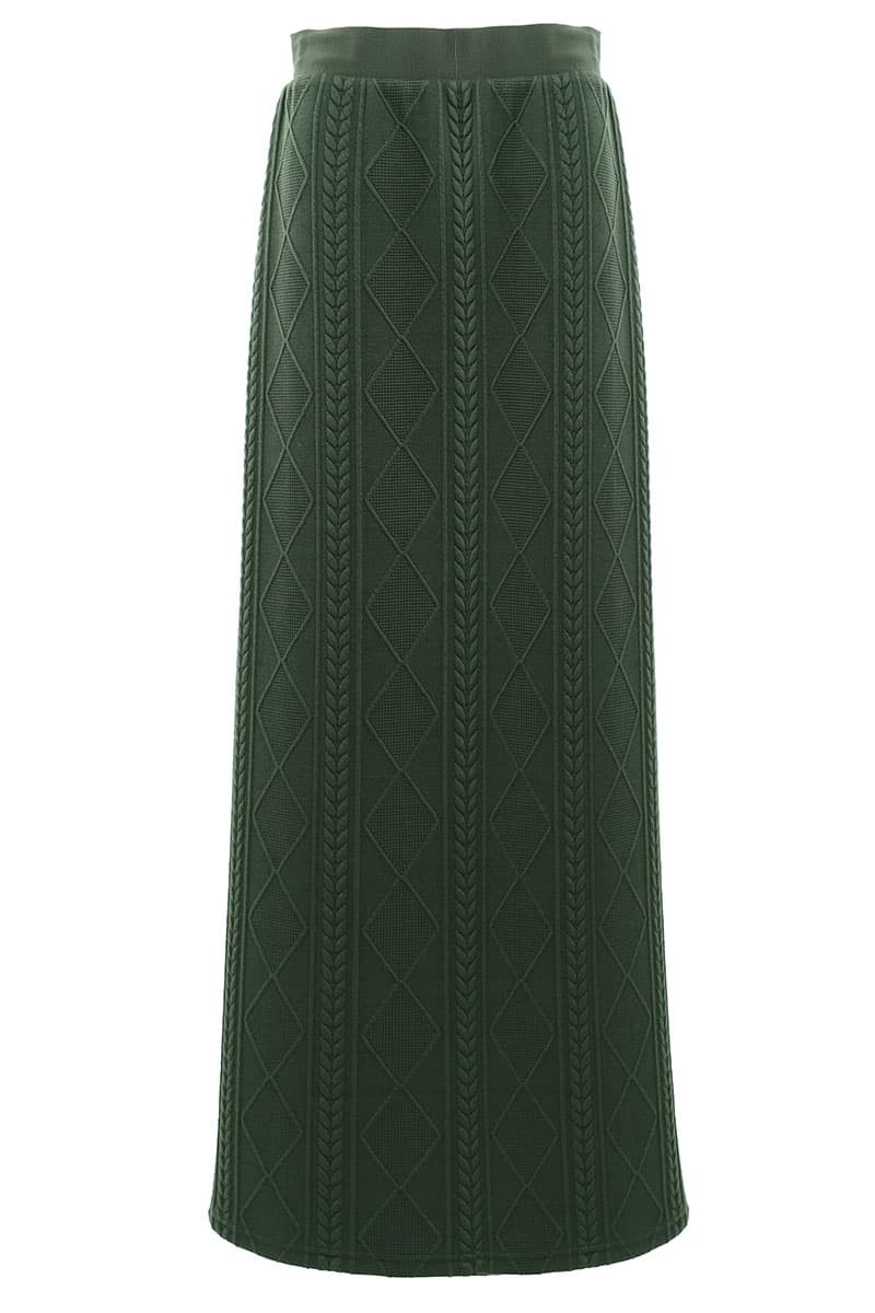 Keiry Pencil Skirt - Army Green - Image 2