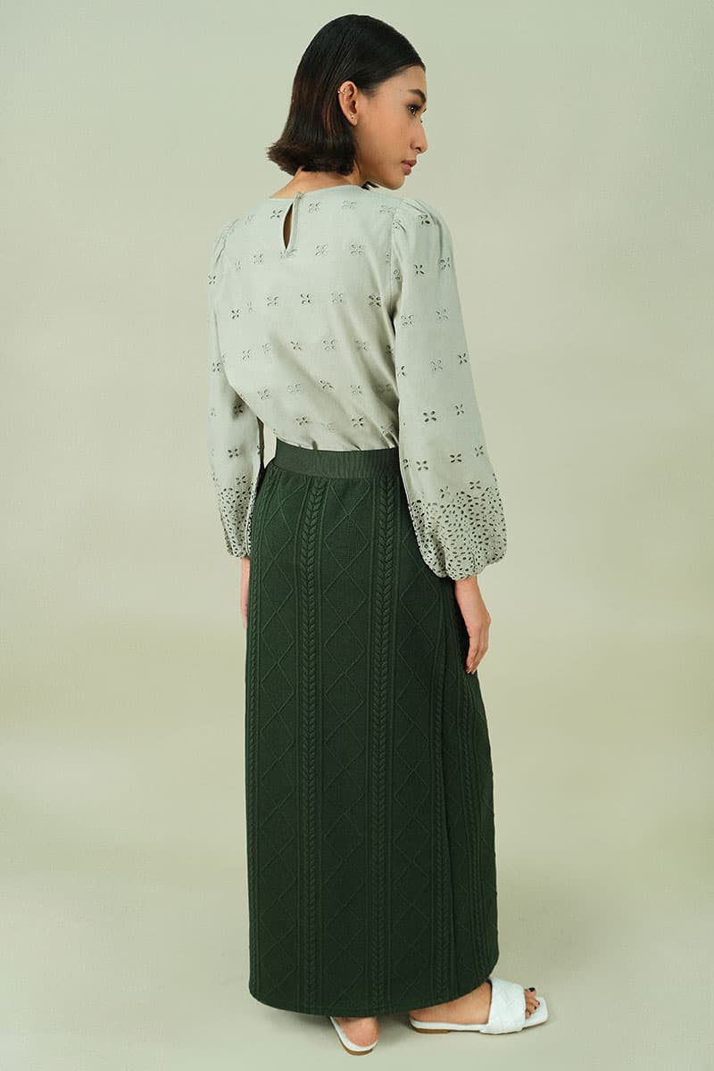 Keiry Pencil Skirt - Army Green - Image 4