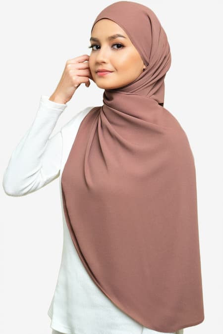 Janie Eyelash Headscarf - Nutmeg