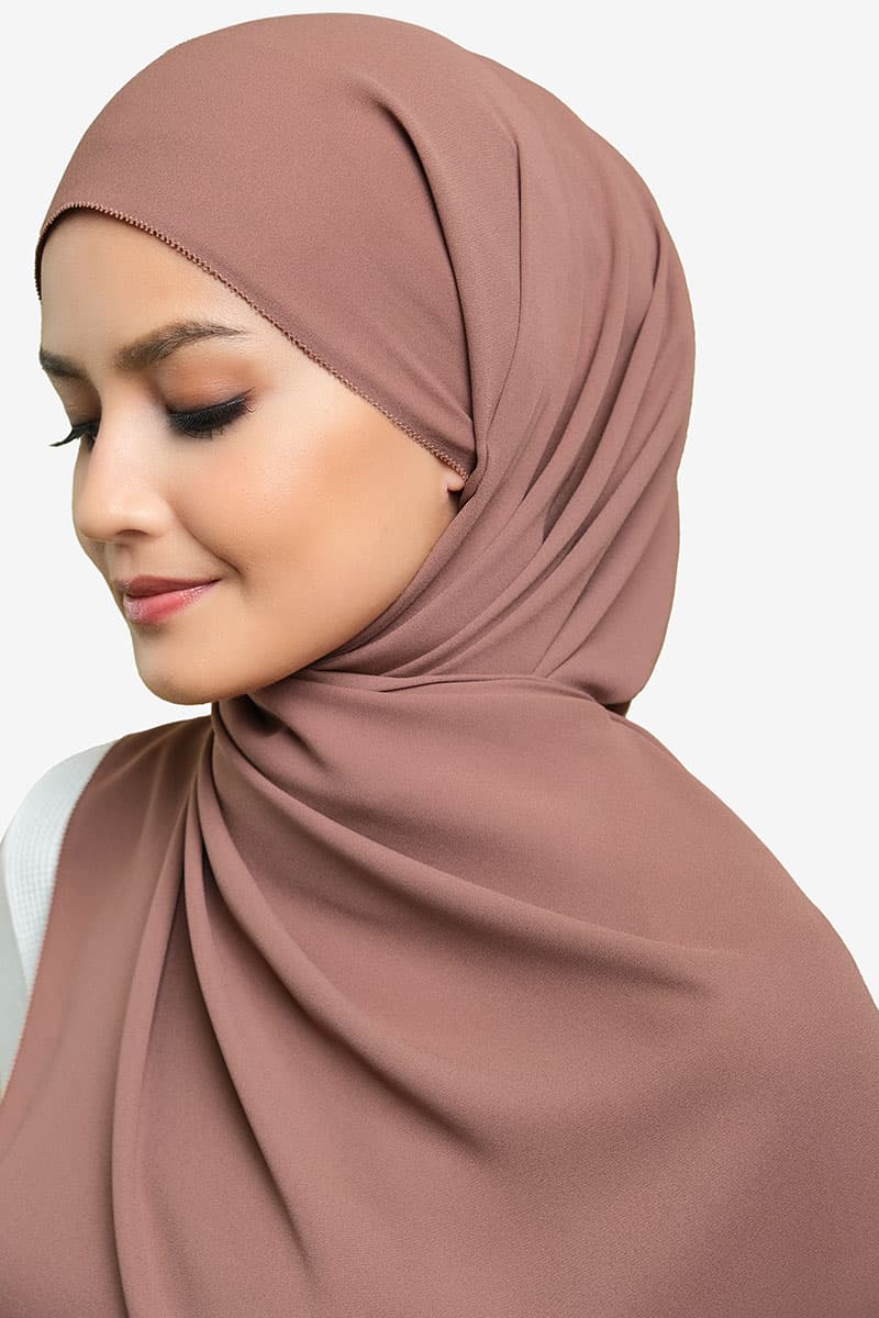 Janie Eyelash Headscarf - Nutmeg - Image 2