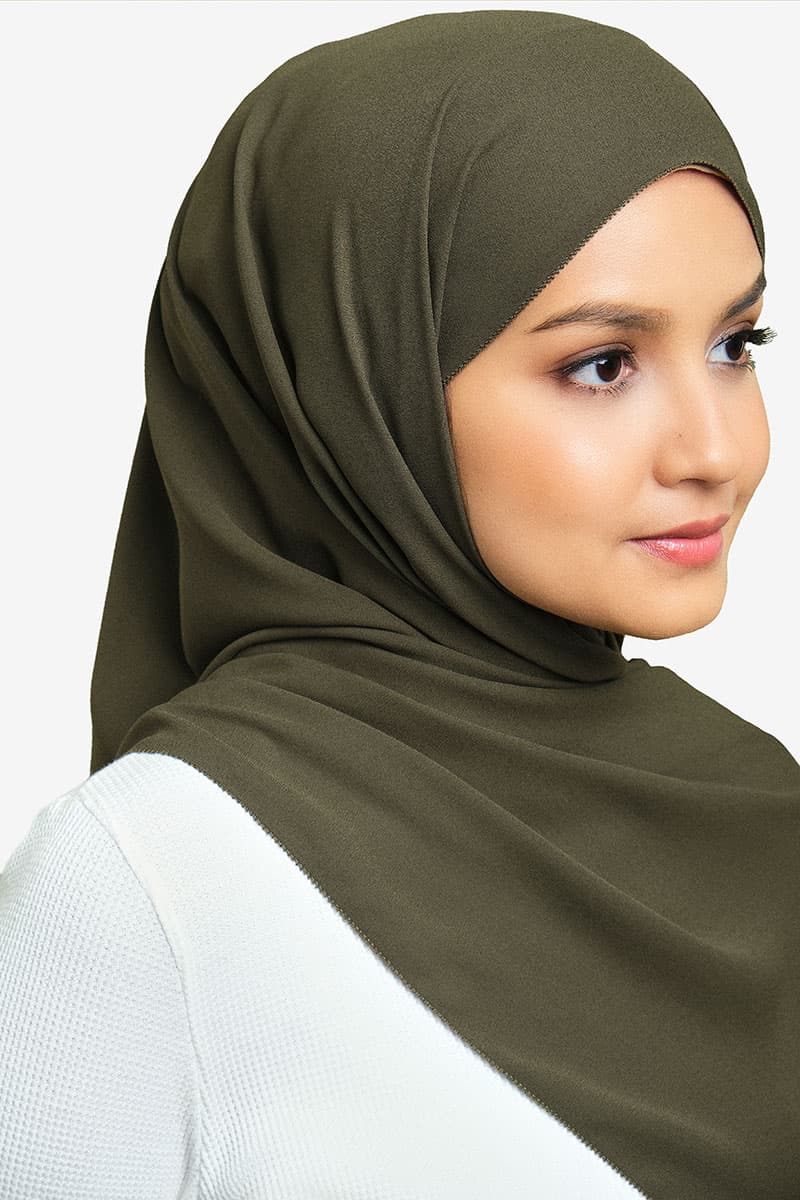 Janie Eyelash Headscarf - Sage Green - Image 2