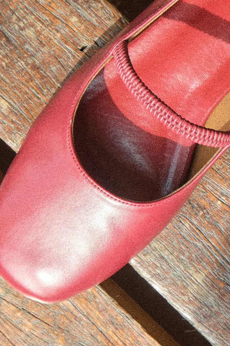 Katiya Round-Toe Ballet Flat - Mahogany - Image 8