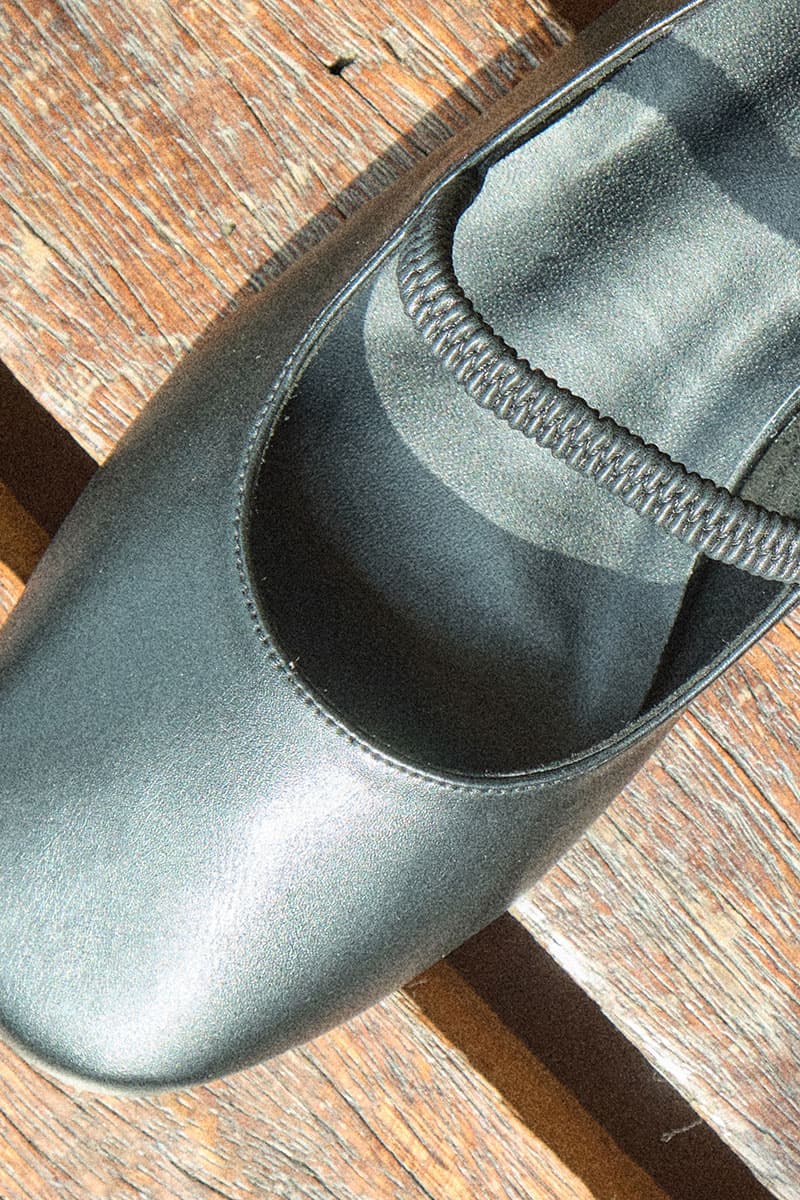 Katiya Round-Toe Ballet Flat - Black - Image 5