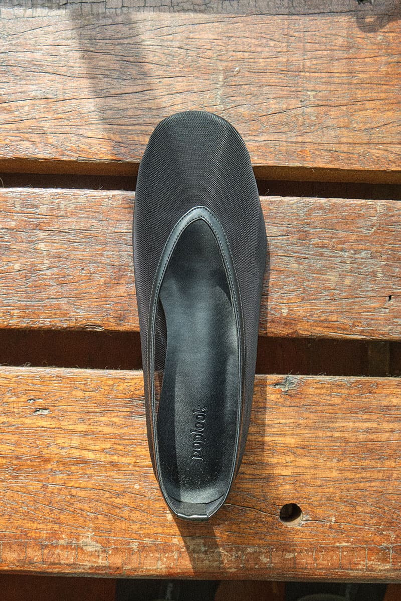 Kellyanne Soft Mesh Ballet Flat - Black - Image 4