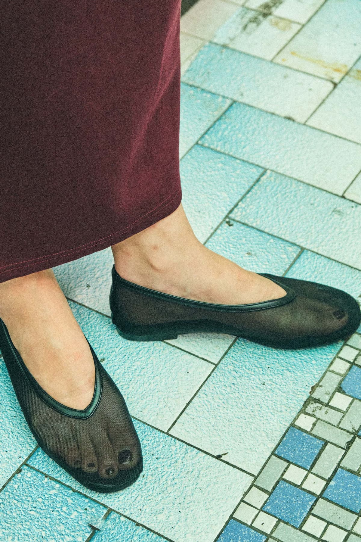 Kellyanne Soft Mesh Ballet Flat - Black - Image 2