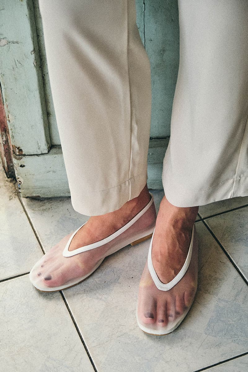 Kellyanne Soft Mesh Ballet Flat - White - Image 2