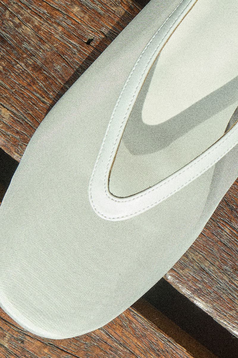 Kellyanne Soft Mesh Ballet Flat - White - Image 5