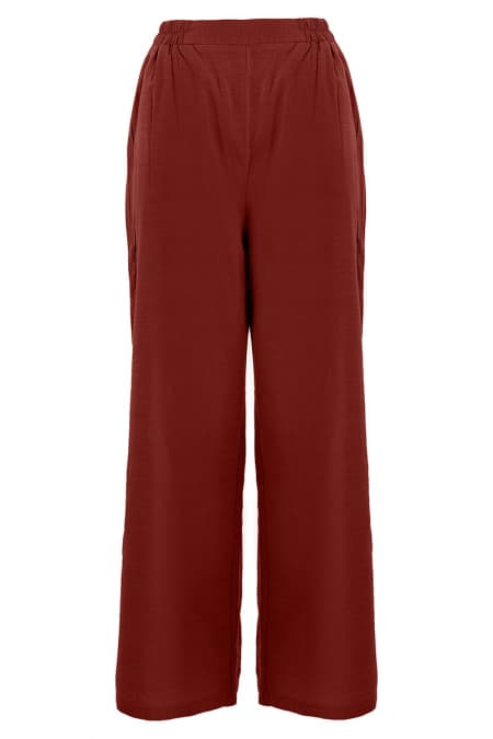 Tamikah Straight Cut Pants - Burnt Umber