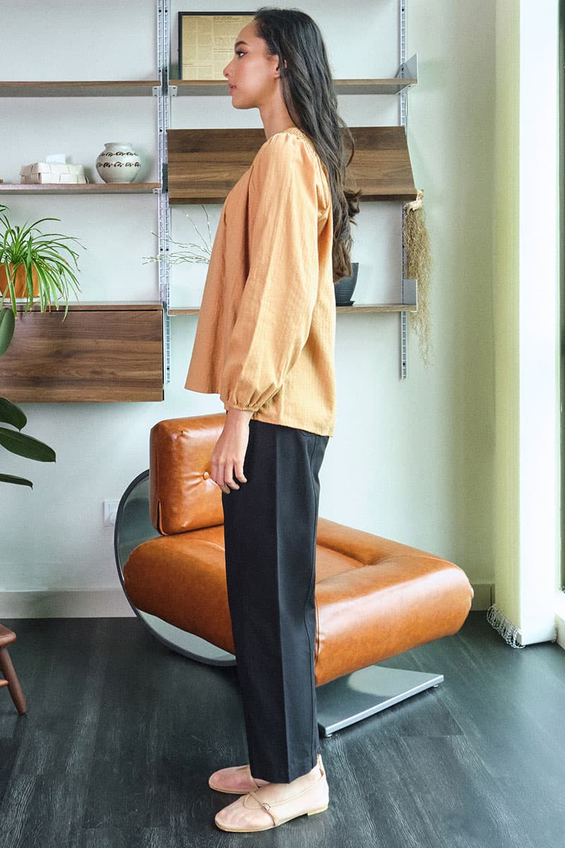 Norine Tapered Pants - Black - Image 3