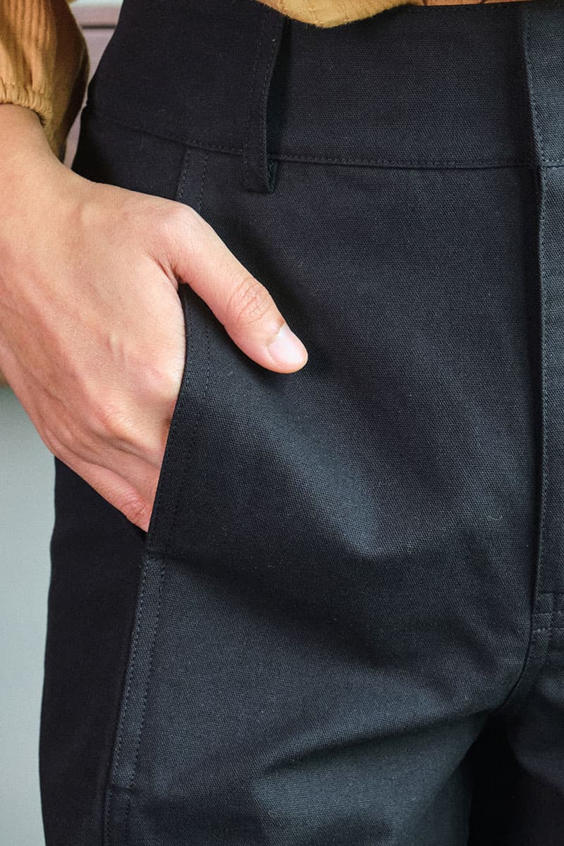 Norine Tapered Pants - Black - Image 5