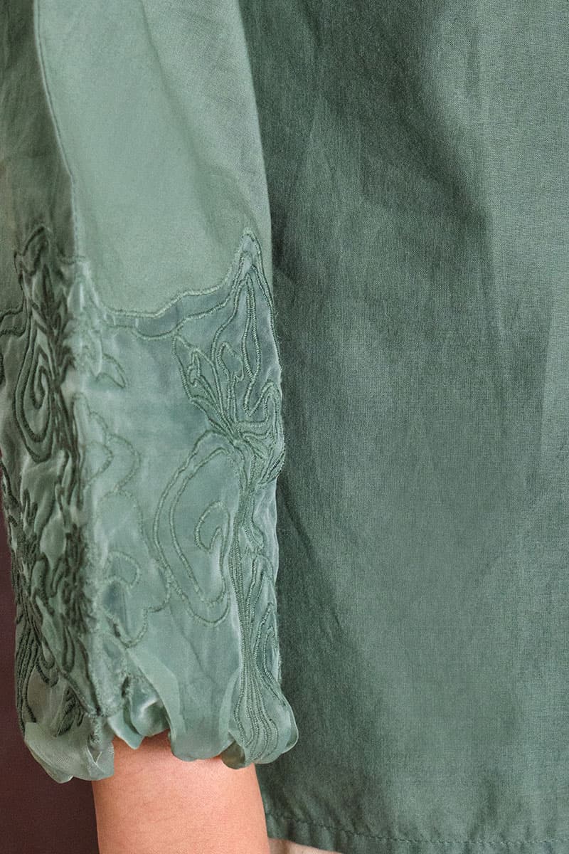 Anshika Lace Blouse - Moss Green - Image 5