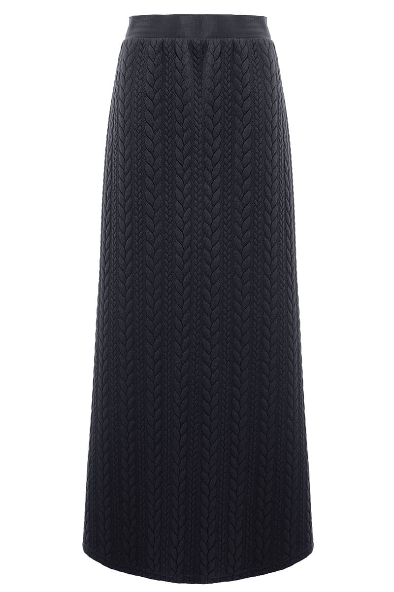 Keiry Pencil Skirt - Black Cable - Image 2