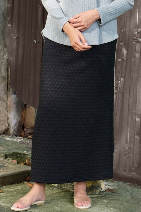 Keiry Pencil Skirt - Black Diamond