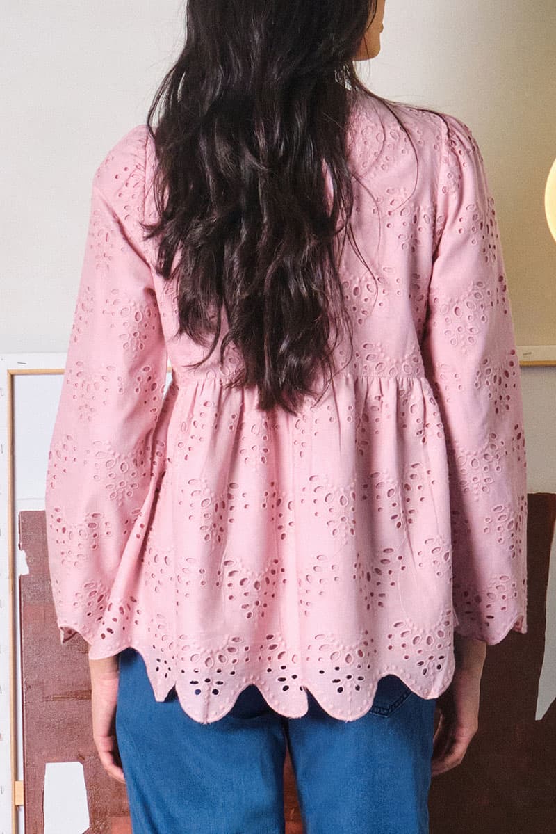 Sevilla Gathered Waist Blouse - Blossom - Image 4