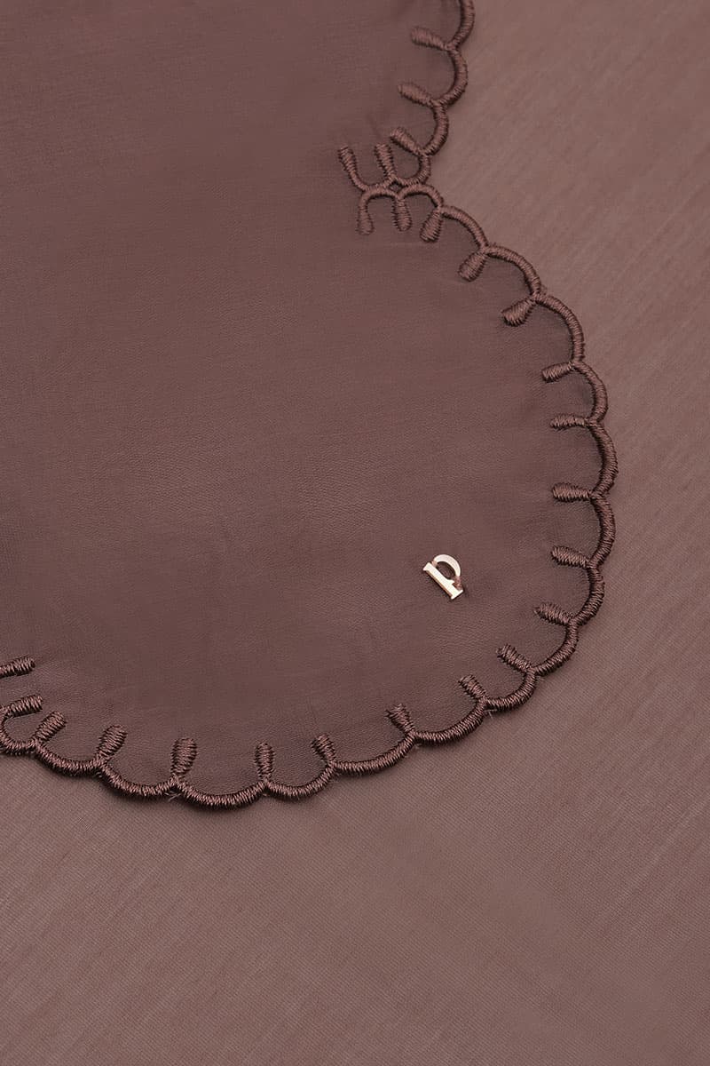 Suci Scallop Selendang - Rose Mauve - Image 2