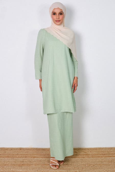 COTTON Baiduri Blouse & Skirt - Apple Mint