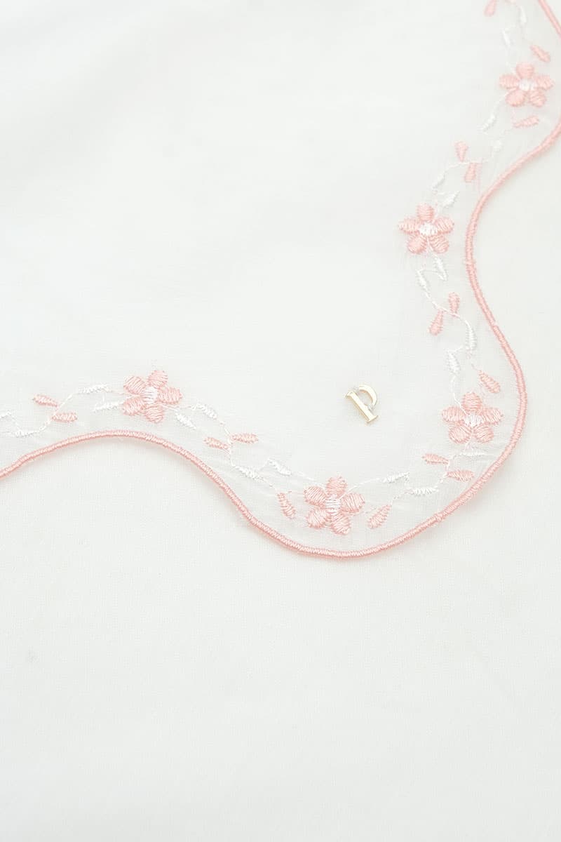 Rozita Embroidered Selendang - White - Image 2