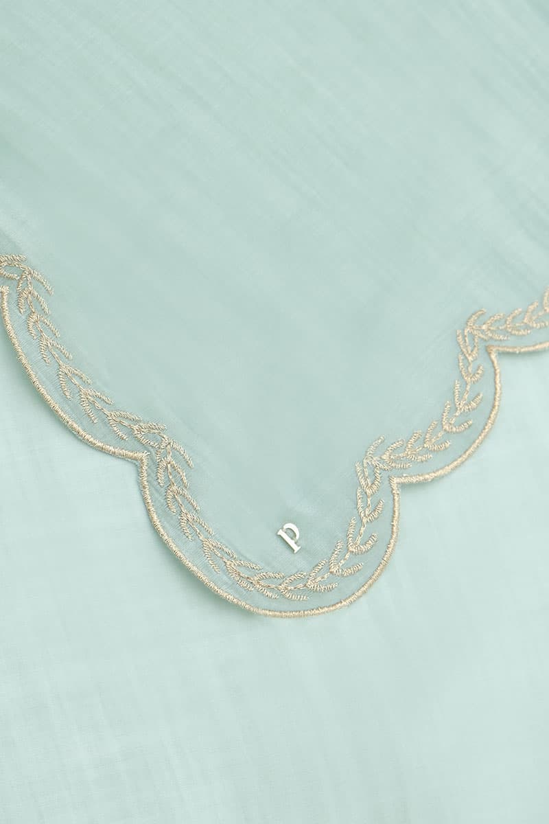 Permai Scallop Selendang - Pale Pistachio - Image 2