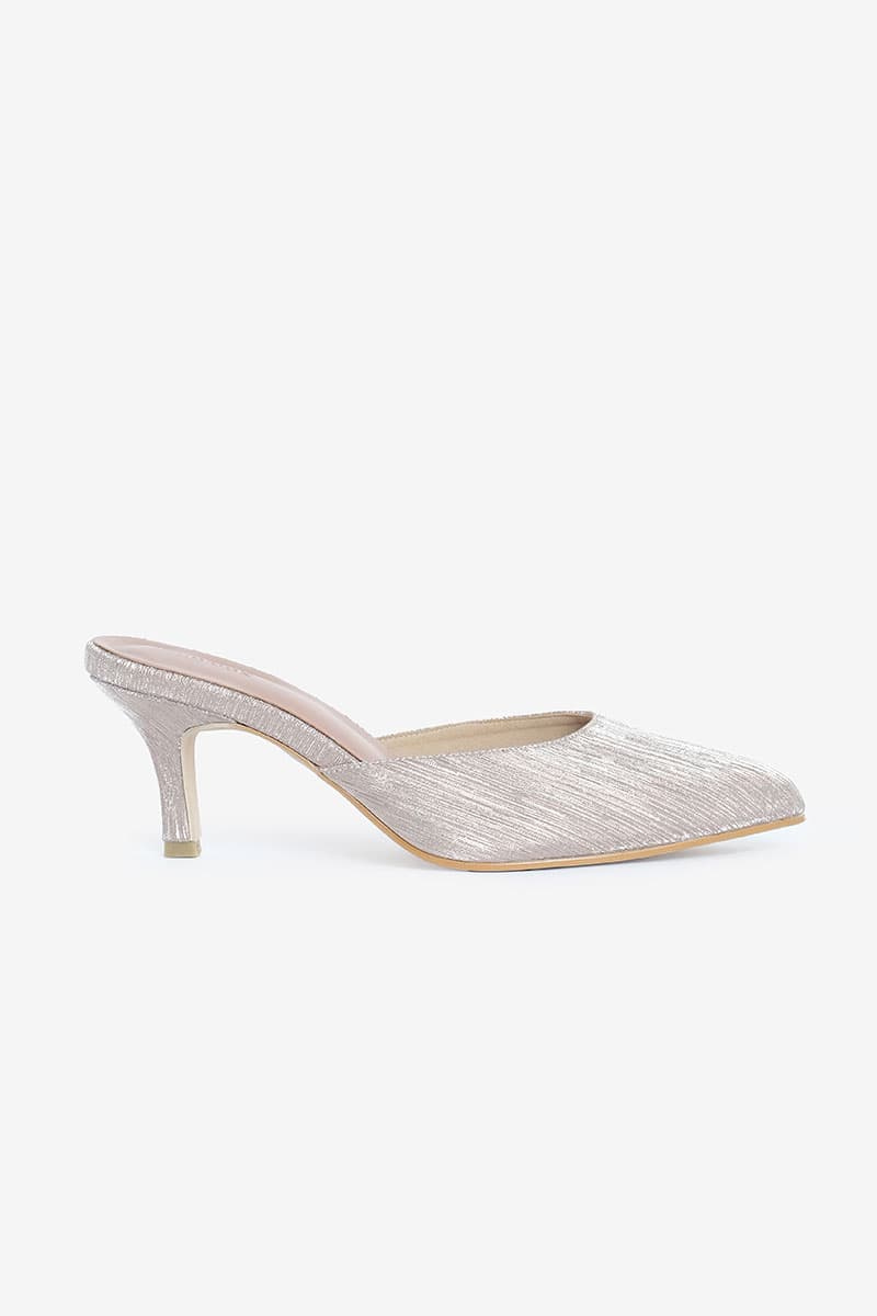 Maheen Mule Heels - Sparkle Rose Gold - Image 1