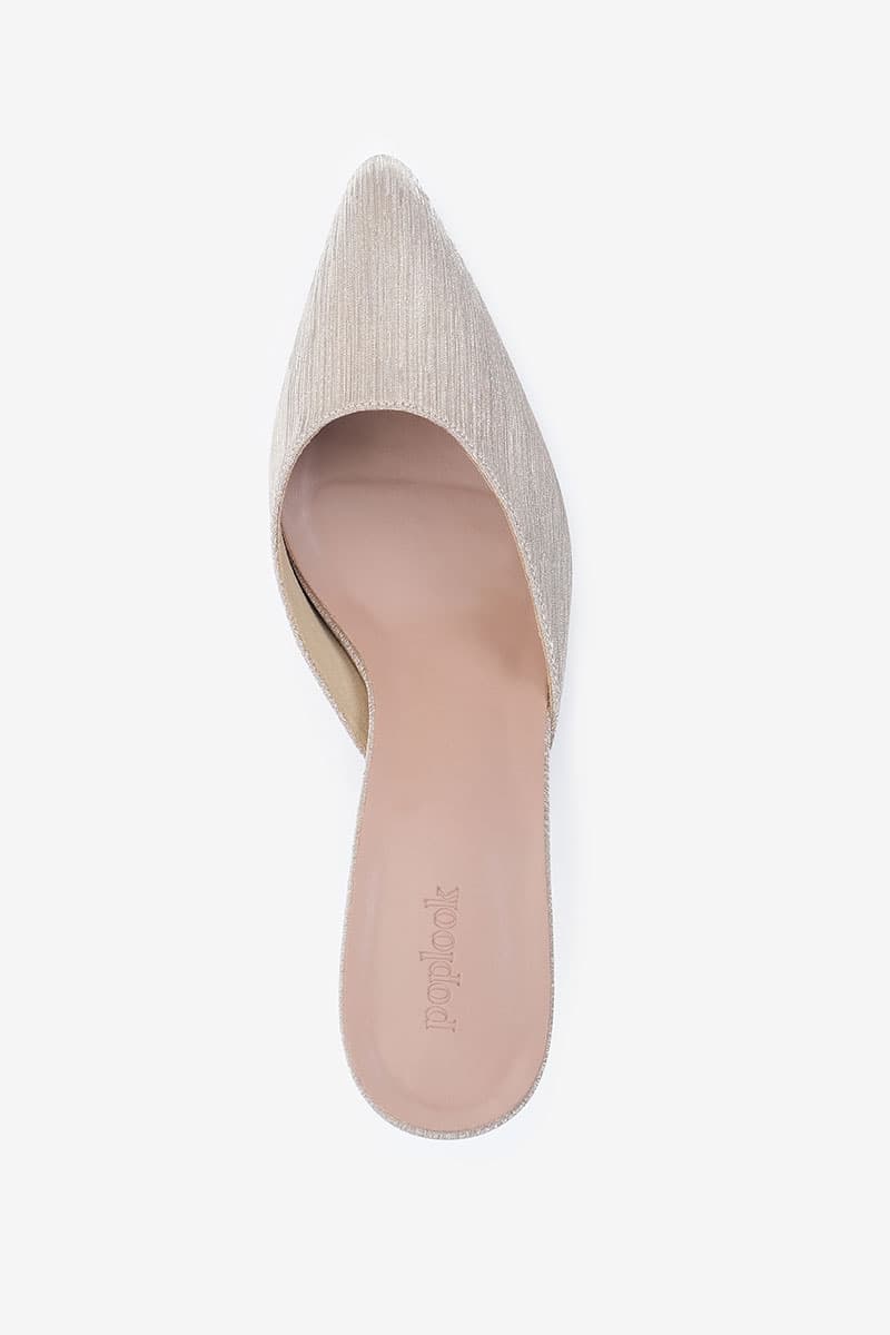 Maheen Mule Heels - Sparkle Rose Gold - Image 6