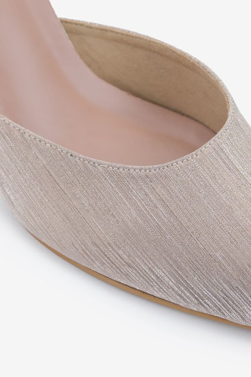 Maheen Mule Heels - Sparkle Rose Gold - Image 7