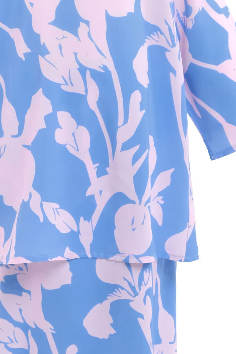 KIDS Raihanab Set - Blue/Pink Floral - Image 5